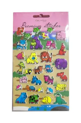 BU-BU PUF ORMAN HAYVANLARI STICKER BUBU-CAS-01-029