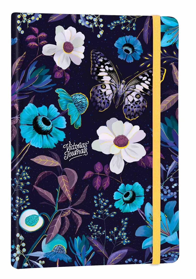 VJ DEFTER KARİZMA SERT KAPAK LASTİKLİ 14x20 Cm. 80 Gr. KREM 96 YP. ÇİZGİLİ 3453
