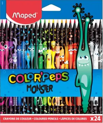 MAPED KURU BOYA COLOR'PEPS 24 LÜ MONSTER 862624