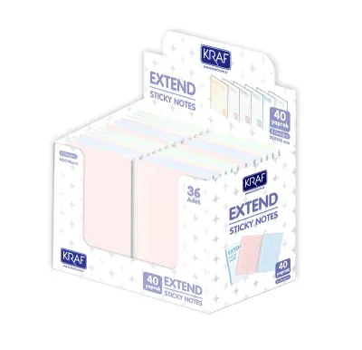 KRAF YAPIŞKANLI NOT KAĞIDI EXTEND 96x146( 2X20YP) 40 YP 96146