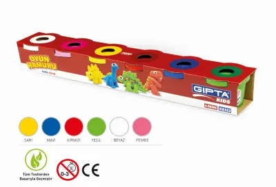 GIPTA OYUN HAMURU 600GR 6 RENK 4-K827000-5001