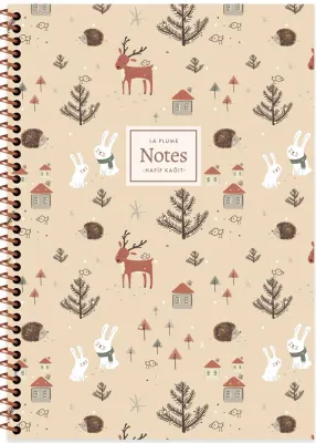 KESKİN DEFTER LA PLUME FOREST A4 SPİRALLİ PP KAPAK 80 YP. ÇİZGİLİ 335811-99