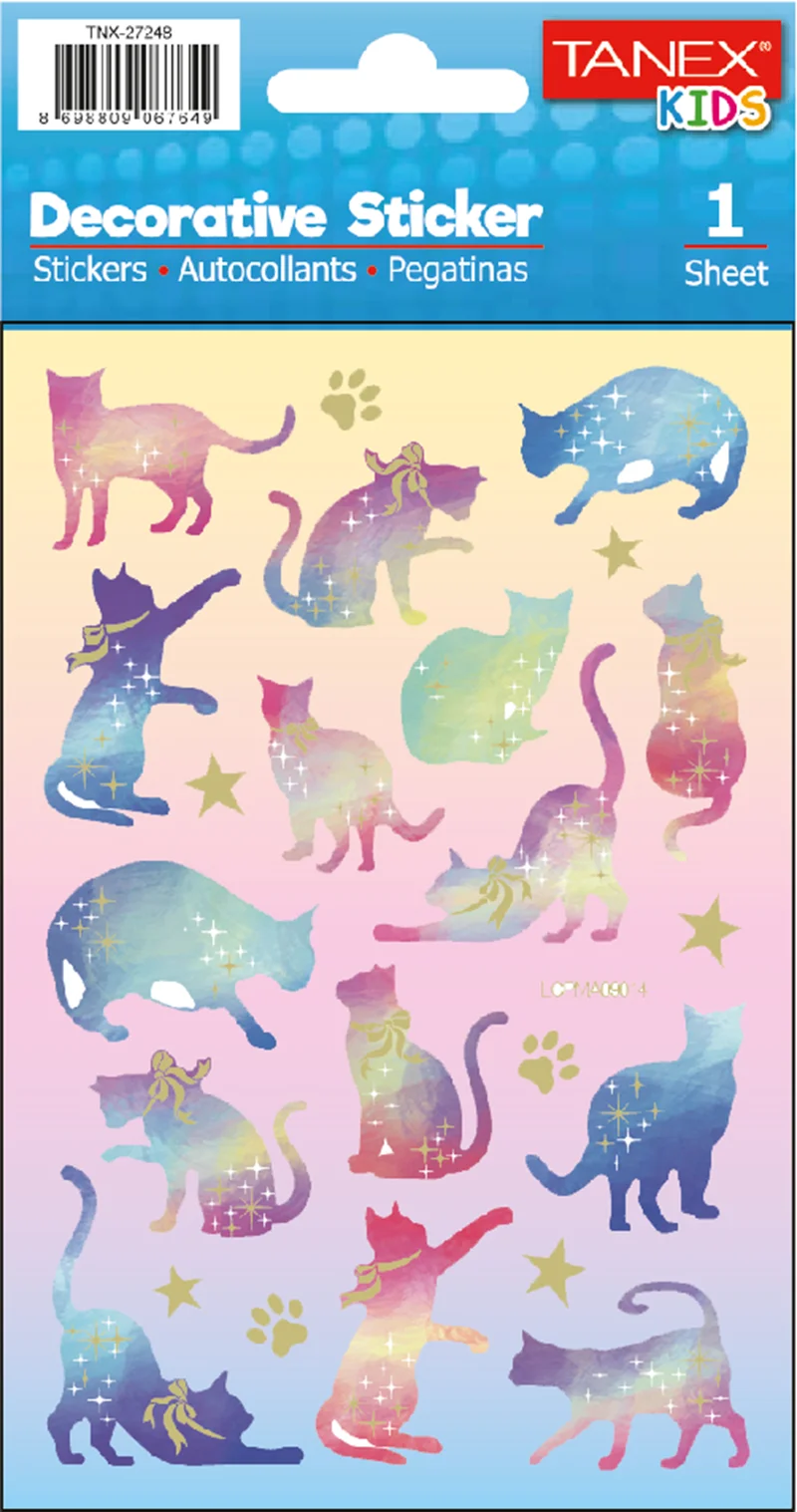 TANEX TNX-27248 PUFFY ASTRALOG KEDİLER SERİSİ 5 AD. TNX2724805