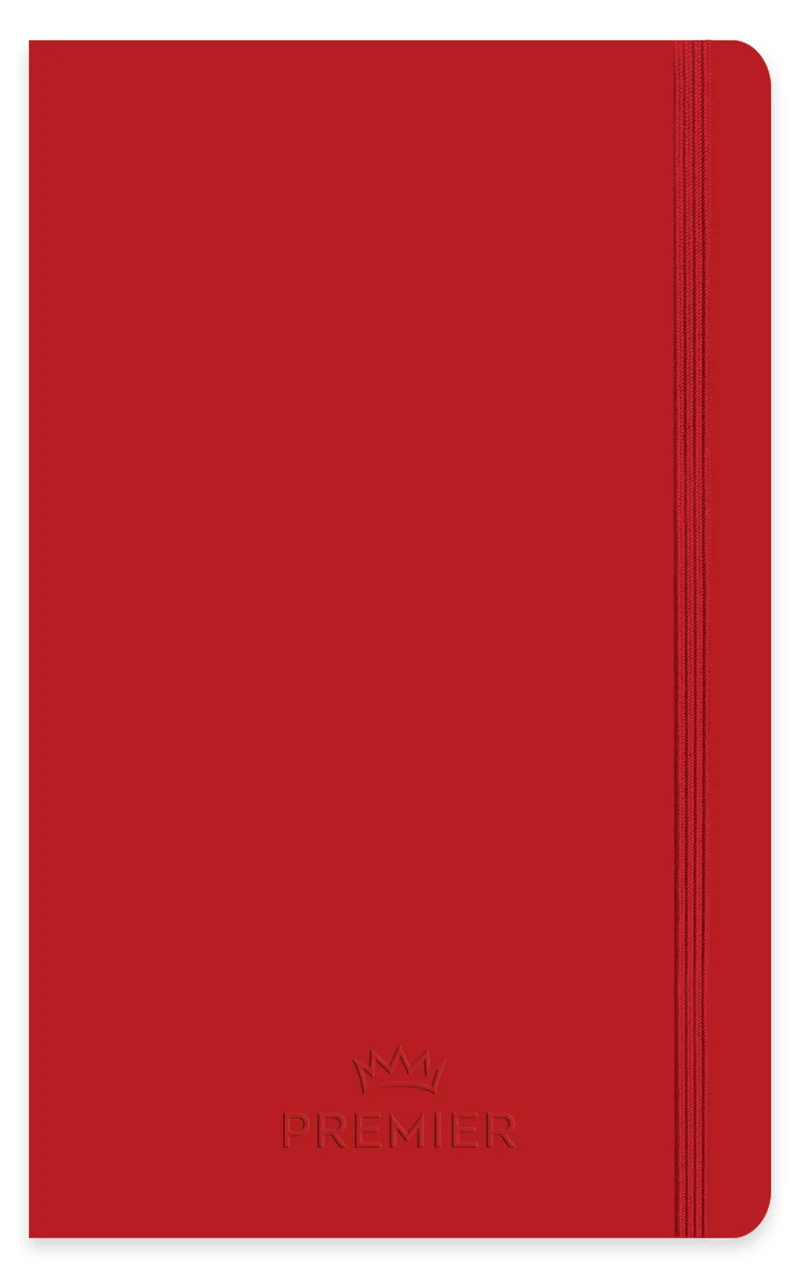 KESKİN DEFTER PREMİER 13x21 CİLTLİ KIRMIZI 96 YP. KARELİ 410634-99
