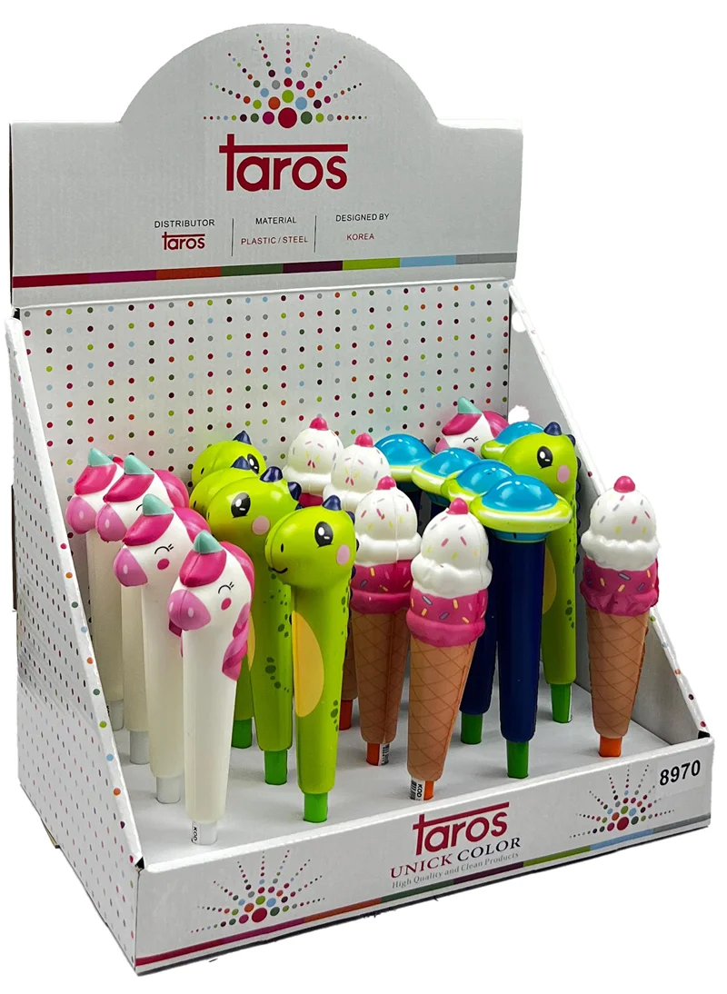 UNICK COLOR JEL KALEM PUFFY DİNO UNICORN 8970