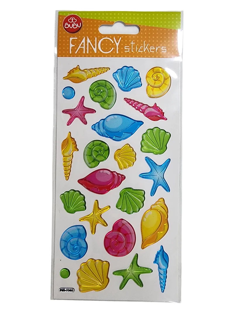 BU-BU DAMLA STICKERS FUNCY DENİZ KABUKLULARI 9X20 BUBU-PUS-7303