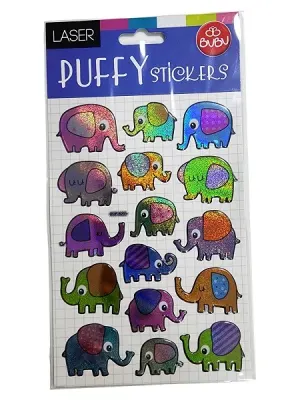 BU-BU DAMLA STICKERS FİL 12,5X23,5 BUBU-PUF-6201