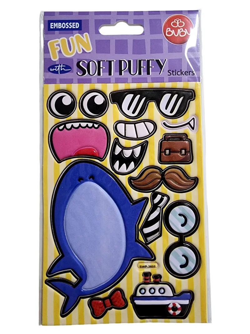 BU-BU SOFT PUFFY STICKERS KÖPEK BALIĞI 20,5X10,5 BUBU-SWP-3605