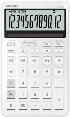CASIO HESAP MAKİNESİ MASAÜSTÜ JW-200DQ-WE-W-DP