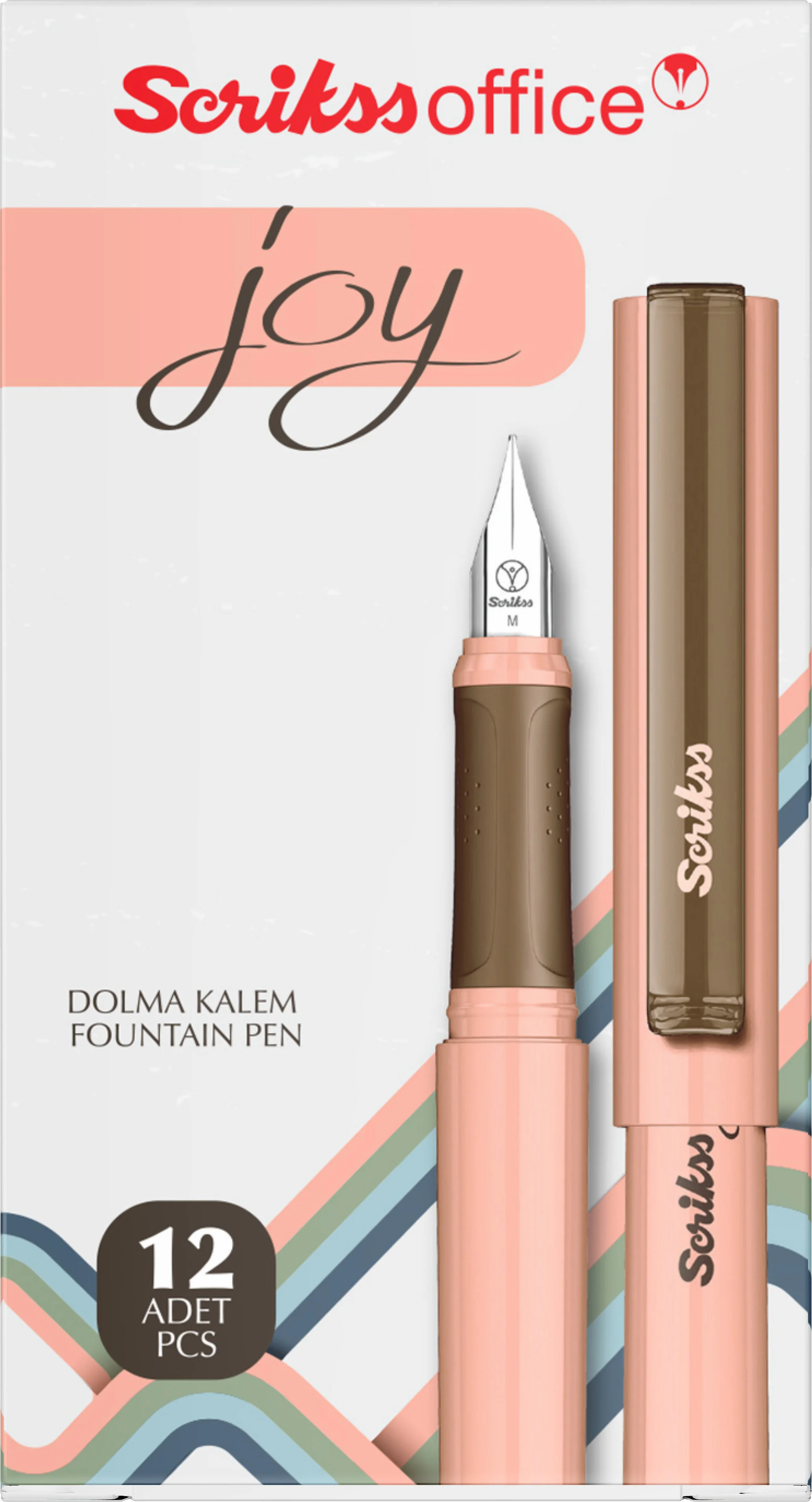 SCRIKSS OFFICE DOLMA KALEM JOY M UÇ SOMON 12 Lİ KUTU