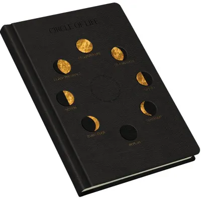 GIPTA DEFTER CIRCLE OF LIFE 17x24 DERİ KAPAK 120 YP. ÇİZGİLİ 5835