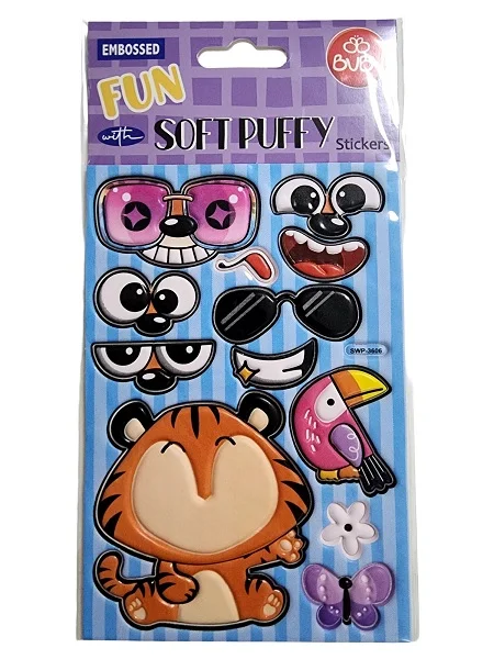 BU-BU SOFT PUFFY STICKERS KEDİ 20,5X10,5 BUBU-SWP-3606