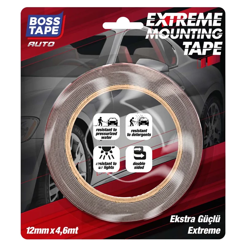 BOSS TAPE MONTAJ BANDI OTO EXTREME 12 MM x 4.6M BLS. BT-09007