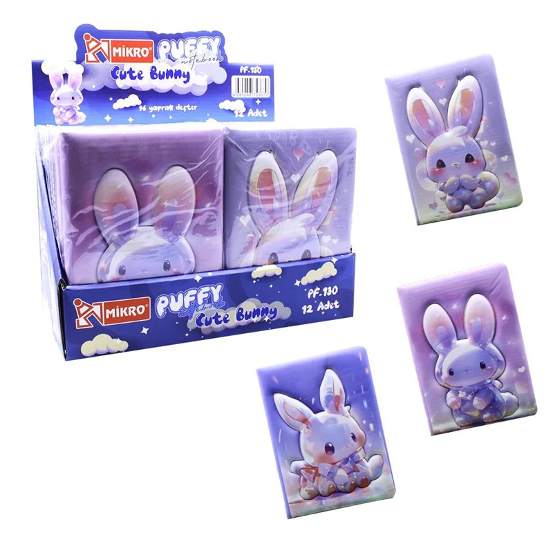 MİKRO NOT DEFTERİ PF-130 PUFFY CUTE BUNNY