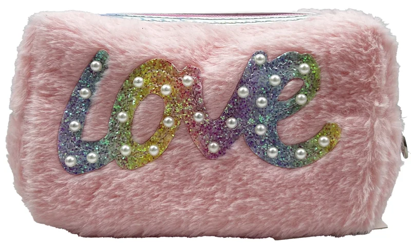 TAROS KALEM ÇANTASI İNCİLİ LOVE PELUŞ 8485