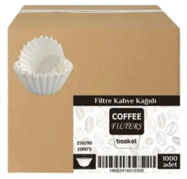 COFFEE FILTERS BROWN 250/90 1000 Lİ KAHVE FİLTRE KAĞIDI 1C00822