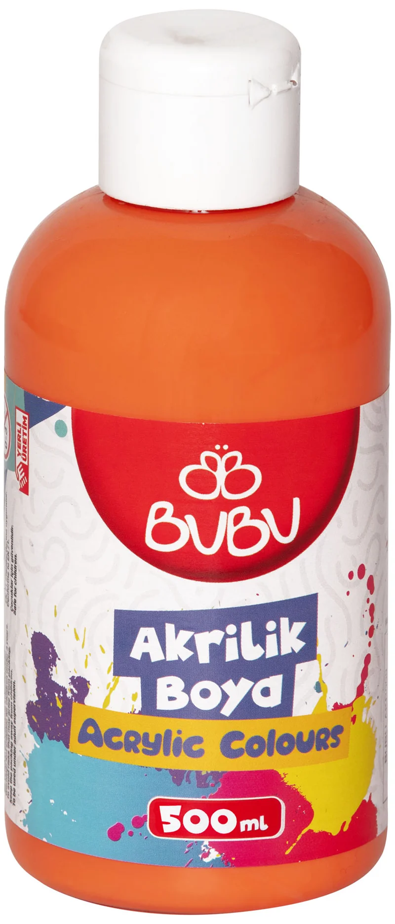 BU-BU AKRİLİK BOYA 500 GR. FOS.TURUNCU BUBU-AKR035