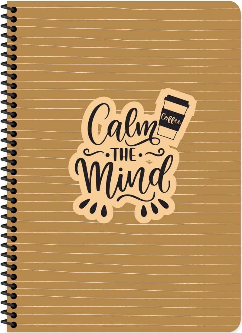 KESKİN DEFTER KAHVE A4 SERT KARTON KAPAK SPİRALLİ 100 YP. KARELİ 415532-99