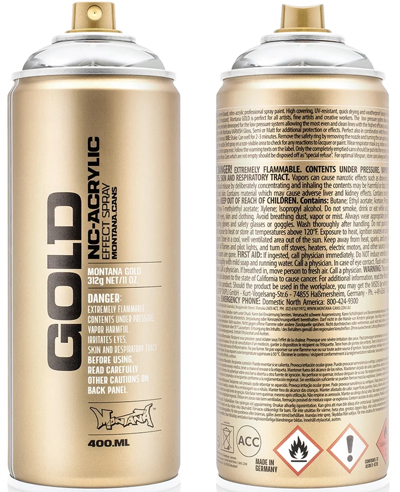 MONTANA GOLD AKRİLİK SPREY BOYA 400 ML SILVER CHROME  M1000 LV-MO-285912