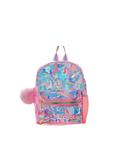 DREAM VEST SIRT ÇANTASI ŞEFFAF HOLOGRAMLI UNICORN SIRT ÇANTASI VST-CN0025