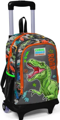 YAYGAN CORAL HIGH ÇEKÇEK SIRT ÇANTA(IŞIKLI TEKERLEK) 23944