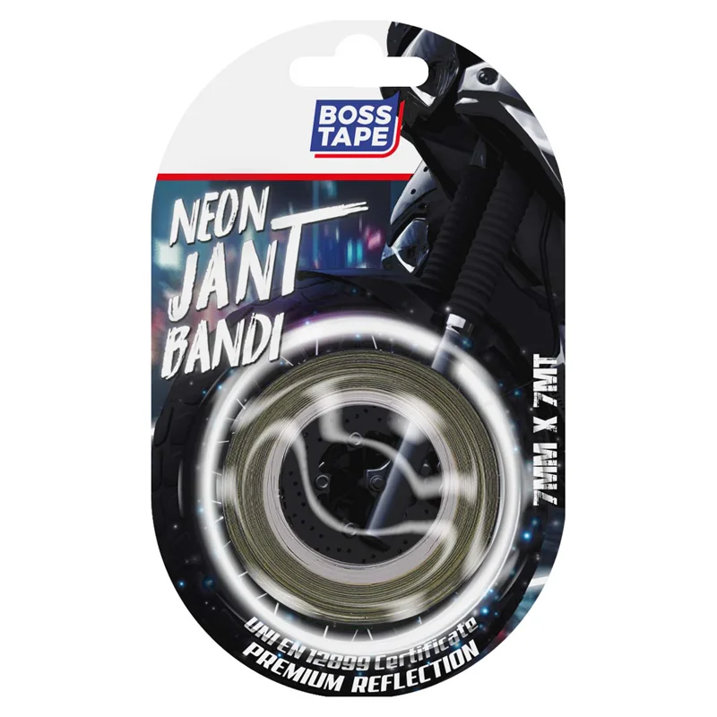 BOSS TAPE NEON JANT BANDI 7 MM x 7M BEYAZ BLS. BT-09012