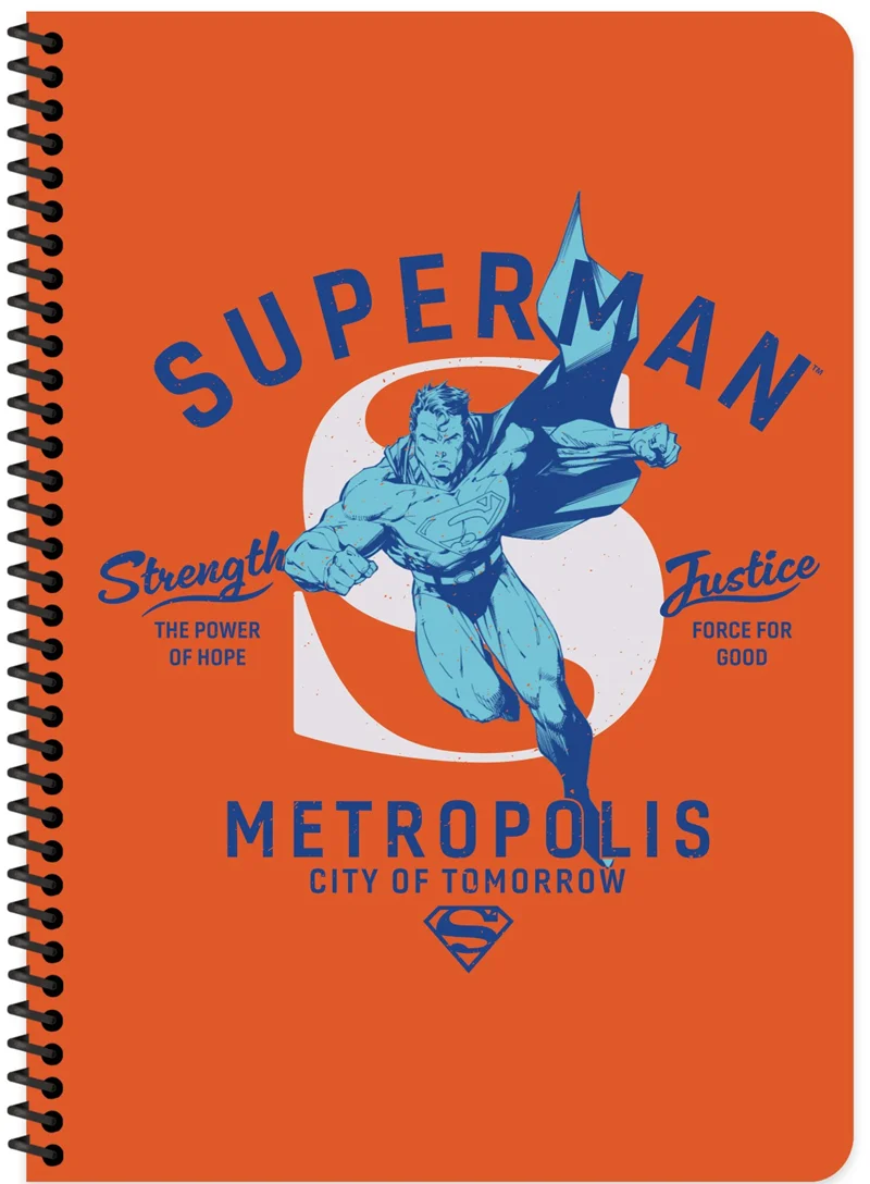 KESKİN DEFTER SUPERMAN A4 SPİRALLİ KARTON KAPAK 80 YP. KARELİ 380622-16