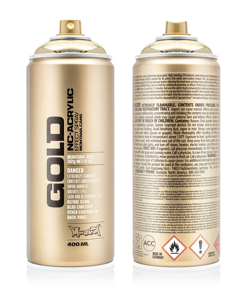 MONTANA GOLD AKRİLİK SPREY BOYA 400 ML GOLD CHROME M3000 LV-MO-285943