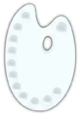 FANART ACADEMY PALET PLASTİK OVAL 30x21.3 CM F-9230.21