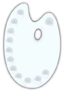 FANART ACADEMY PALET PLASTİK OVAL 30x21.3 CM F-9230.21