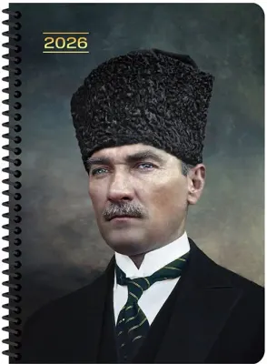 KESKİN 2026 AJANDA GÜNLÜK 17x24 SPİRALLİ ATATÜRK BAŞKOMUTAN 600160-99