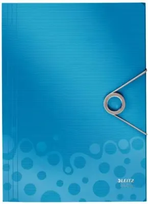 LEITZ LASTİKLİ DOSYA SOLID İNCE L-4563 MAVİ