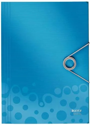 LEITZ LASTİKLİ DOSYA SOLID İNCE L-4563 MAVİ