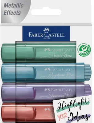 FABER FOSFORLU KALEM SET 46 METALİK RENK 4 LÜ 154624 (Best)