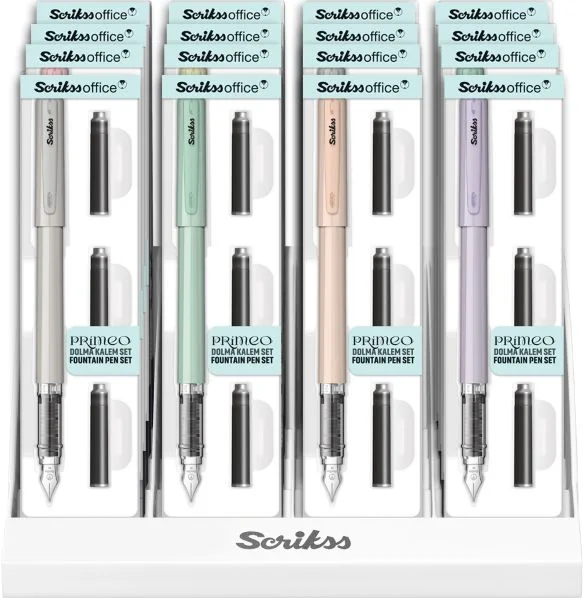 SCRIKSS OFFICE DOLMA KALEM PRIMEO SET 16 LI STAND