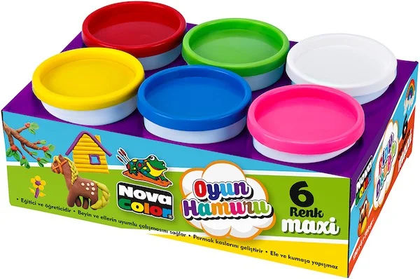 NOVA COLOR OYUN HAMURU SET 6 LI 600 GR NC-4107