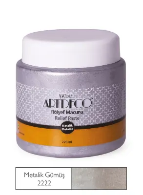ARTDECO ROLYEF MACUNU METALİK 220 ML GÜMÜŞ Y-054N 2222