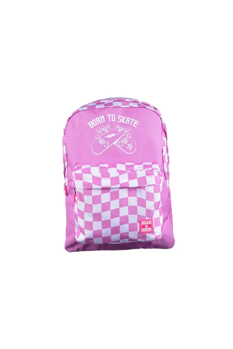 B&amp;D SIRT ÇANTASI CHESS PEMBE DAMALI BD-CN0197