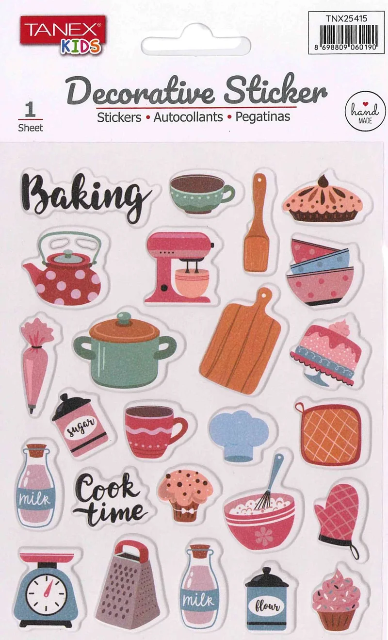 TANEX TNX-25415 DECORATİVE STICKER 5 AD. TNX2541505