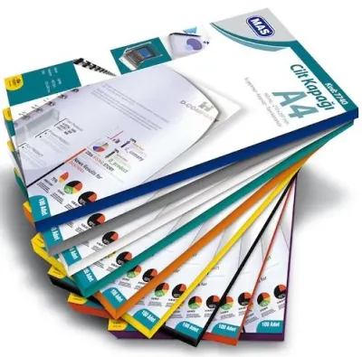 MAS CİLT KAPAĞI 7740 A4 160 MIC 100 LÜ SARI