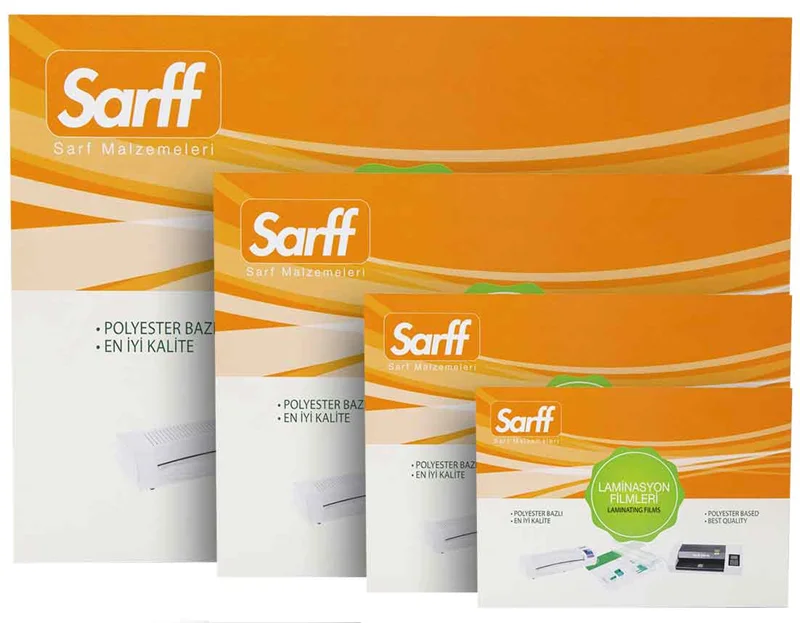 SARFF LAMİNASYON FİLMİ PARLAK 250mic A4 50 Lİ 15309032