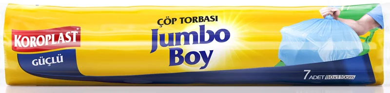 KOROPLAST ÇÖP TORBASI GÜÇLÜ JUMBO 80x110 7 Lİ ST01500544-1500582