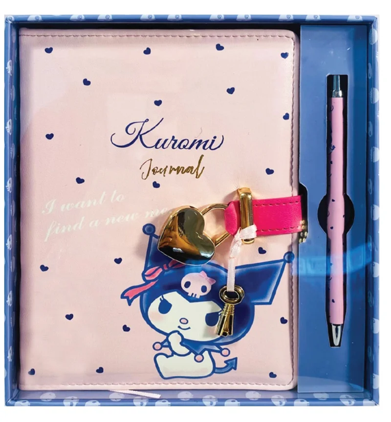 VİCTORİAS JOURNALS KUROMİ HUSH HUSH KİLİTLİ DEFTER VE TÜKENMEZ KALEM KUTULU SET 80GR. 160 YP. ÇİZ..