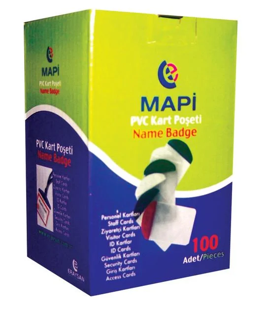 MAPİ KART P.PVC DİK ŞERİTLİ BEYAZ 10LU 910 11 10