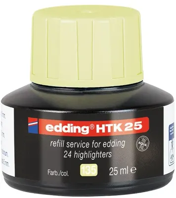 EDDING FOSFORLU KALEM MÜREKKEBİ 25 ML E-HTK25 PASTEL SARI