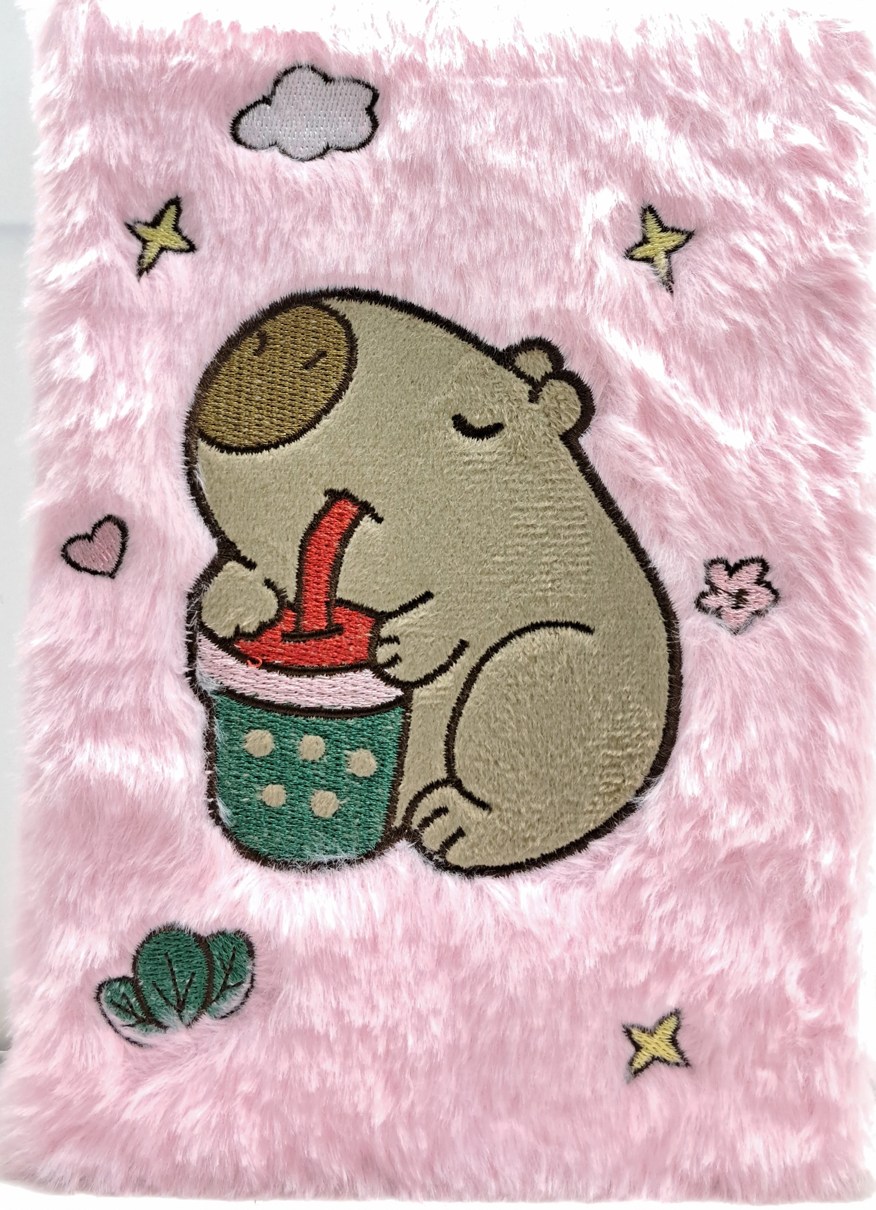 UNICK COLOR CAPYBARA PEMBE PELUŞ A5 HATIRA DEFTERİ 7174