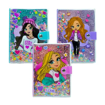 UNICK COLOR PULLU GİRLS ÇIT ÇITLI A6 DEFTER 9531