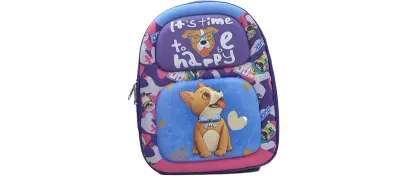 UNICK COLOR SIRT ÇANTASI ORTA BOY KABARTMALI HAPPY DOG 7833
