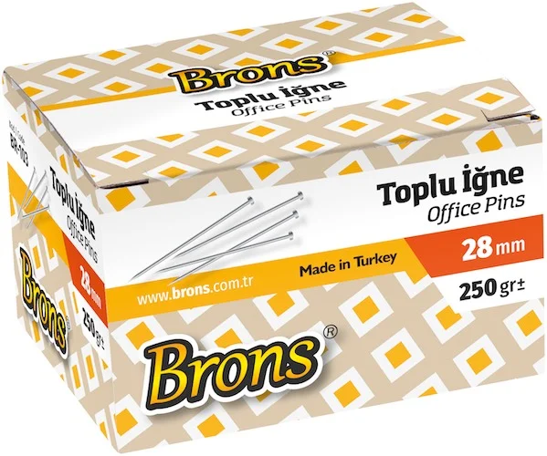 PASİF BRONS TOPLU İĞNE NO:28 250 GR 28/250 BR-106