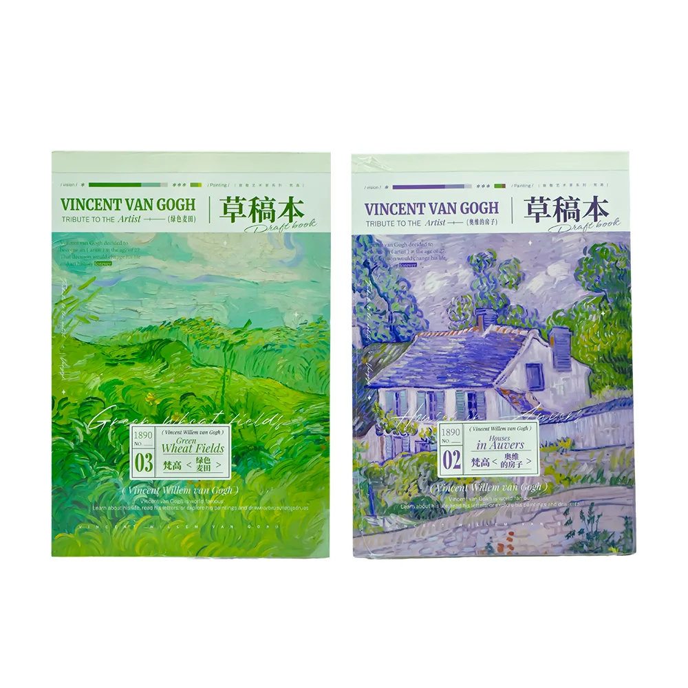 UNICK COLOR VAN GOGH SERT KAPAK A5 ESKİZ DEFTERİ 9767